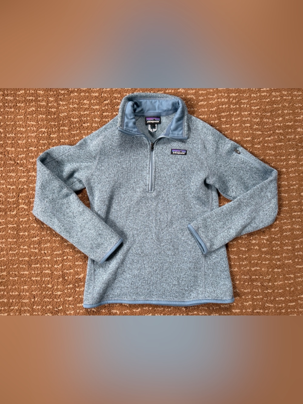 Patagonia Women's 1/4 Zip Fleece Pullover - Heather Blue